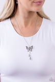 Enchanted Wings Silver ✧ Butterfly Oil Spill Necklace