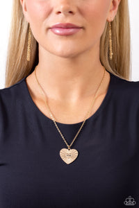 Faith,Gold,Hearts,Inspirational,Necklace Medium,Necklace Short,Elevated Embrace Gold ✧ Heart Necklace