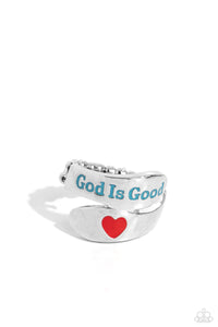 Blue,Faith,Hearts,Ring Skinny Back,God is Good Blue ✧ Ring