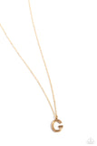Leave Your Initials Gold - G ✧ Necklace