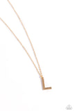 Leave Your Initials Gold - L ✧ Necklace