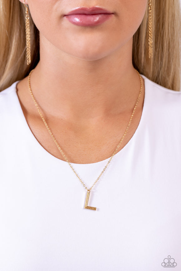 Leave Your Initials Gold - L ✧ Necklace