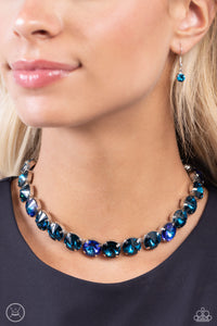 Blue,Necklace Choker,Necklace Short,Alluring A-Lister Blue ✧ Choker Necklace