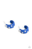 Cover PEARL Blue ✧ Hoop Earrings