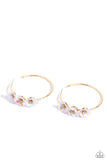 Ethereal Embellishment Gold ✧ Iridescent Hoop Earrings
