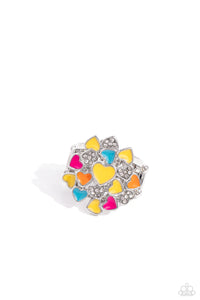 Blue,Hearts,Orange,Pink,Ring Wide Back,Valentine's Day,Yellow,Gimme Some Lovin Yellow✧ Heart Ring