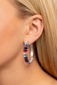 Earrings Hoop,Multi-Colored,Rainbow Range Multi ✧ Hoop Earrings