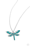 FLYING Low Green ✧ Dragonfly Necklace