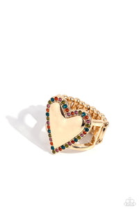 Gold,Hearts,Multi-Colored,Ring Wide Back,Valentine's Day,Smitten Shimmer Gold ✧ Heart Ring