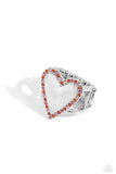 Smitten Shimmer Orange ✧ Heart Ring