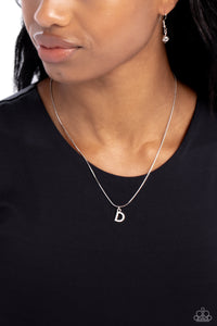 Initial,Necklace Short,Silver,Seize the Initial Silver - D ✧ Necklace
