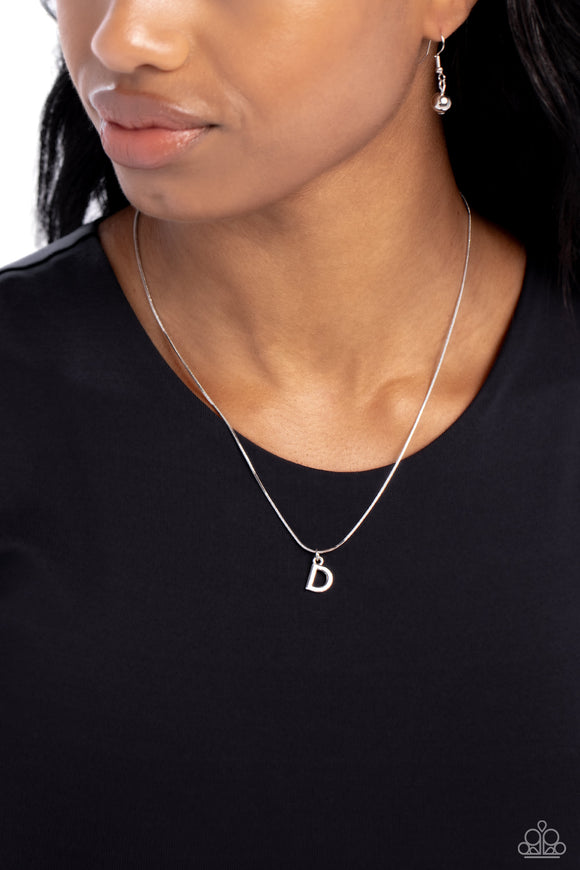 Seize the Initial Silver - D ✧ Necklace