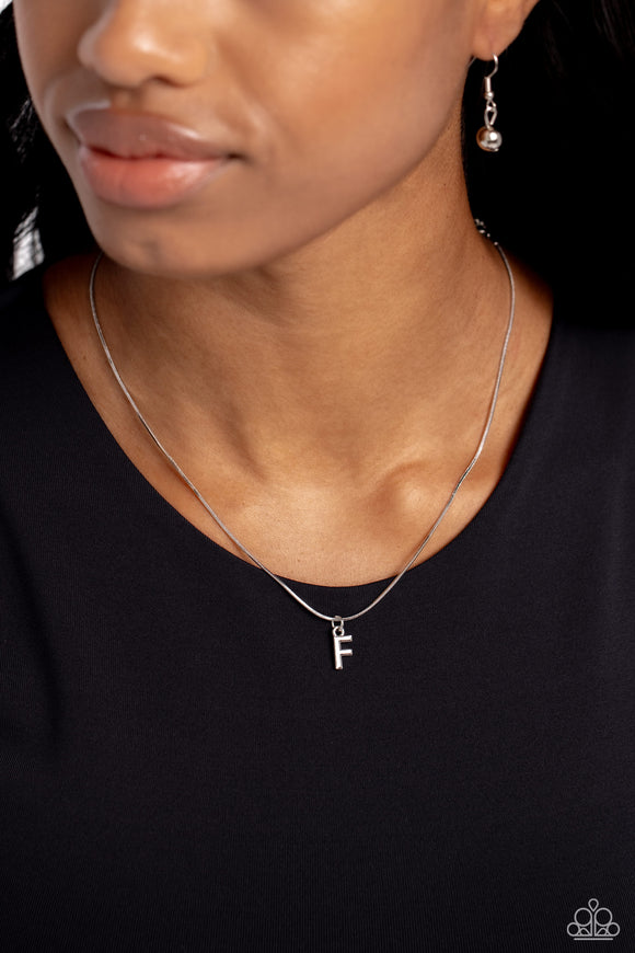 Seize the Initial Silver - F ✧ Necklace