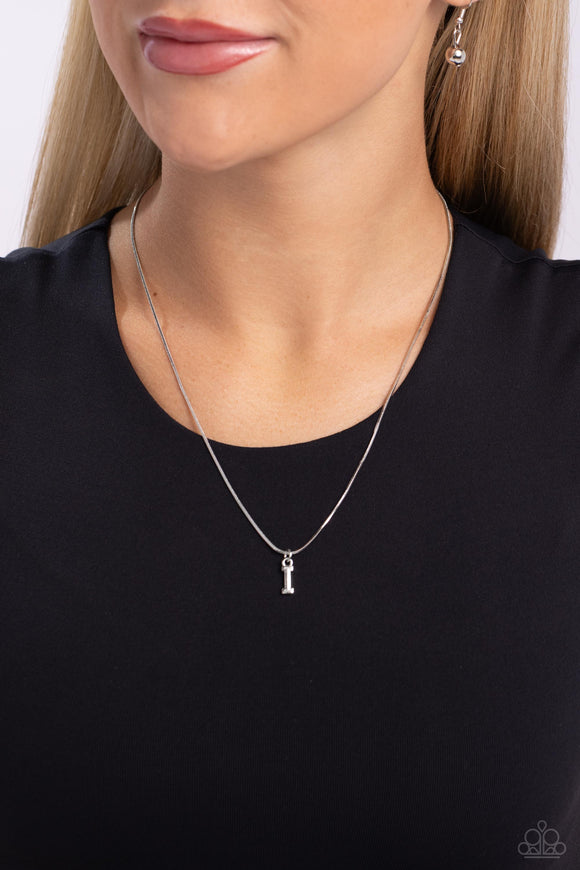 Seize the Initial Silver - I ✧ Necklace