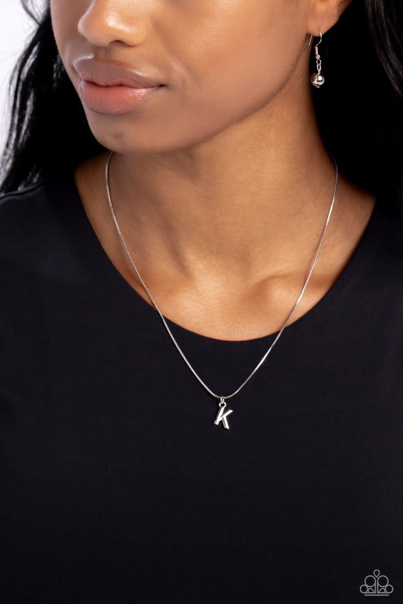 Seize the Initial Silver - K ✧ Necklace