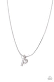 Seize the Initial Silver - P ✧ Necklace