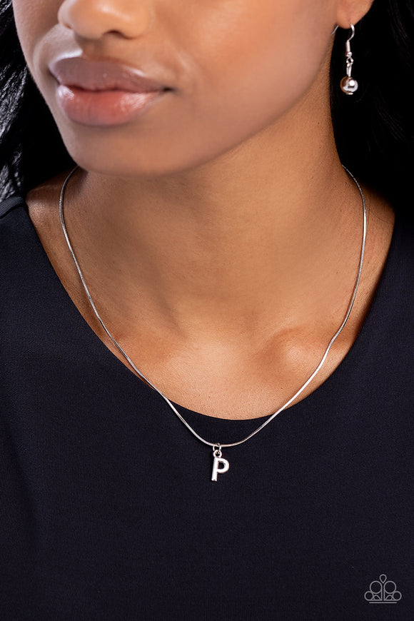 Seize the Initial Silver - P ✧ Necklace