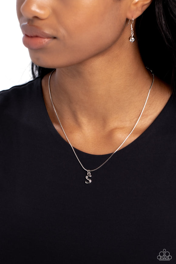 Seize the Initial Silver - S ✧ Necklace
