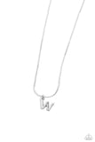 Seize the Initial Silver - W ✧ Necklace