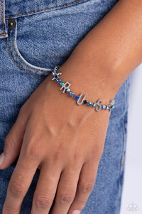 Blue,Bracelet Clasp,Faith,Multi-Colored,I Will Trust In You Blue ✧ Bracelet