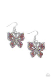 Bejeweled Breeze Pink ✧ Iridescent Butterfly Earrings