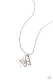 Detailed Dance White ✧ Butterfly Necklace