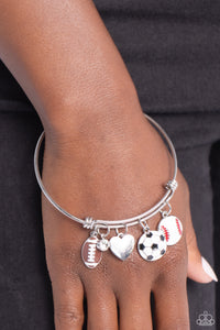 Bracelet Bangle,Hearts,Multi-Colored,Sports,Seize the Sports Multi ✧ Bangle Bracelet