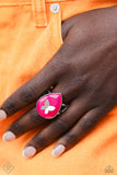 In Plain BRIGHT Pink ✧ Butterfly Ring