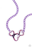 Eclectically Enamored Purple ✧ Heart Necklace