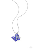 Detailed Dance Blue ✧ Butterfly Necklace