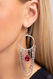 Cascading Clash Red ✧ Earrings