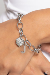 Bracelet Clasp,Initial,White,Guess Now Its INITIAL White - J ✧ Bracelet