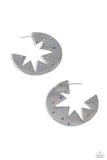 Starry Sensation Blue ✧ Star Hoop Earrings