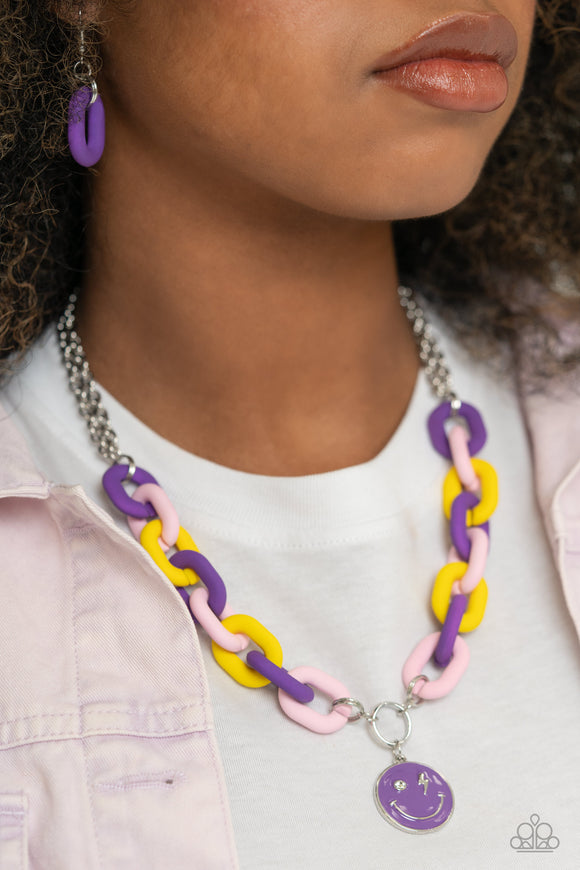 Speed SMILE Purple ✧ Necklace