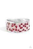 Penchant for Patterns Red ✧ Heart Hinged Bracelet