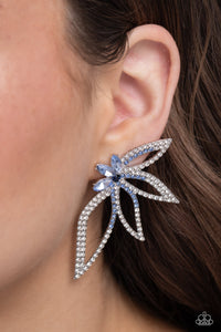 Blue,Earrings Post,Twinkling Tulip Blue ✧ Post Earrings