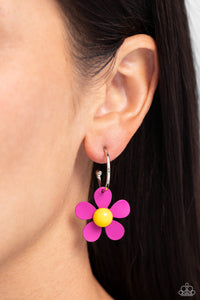 Earrings Hoop,Pink,More FLOWER To You! Pink ✧ Hoop Earrings