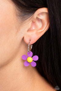 Earrings Hoop,Purple,More FLOWER To You! Purple ✧ Hoop Earrings
