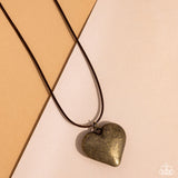 CORDED Love Brass ✧ Heart Necklace