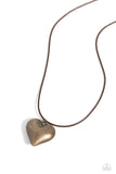 CORDED Love Brass ✧ Heart Necklace