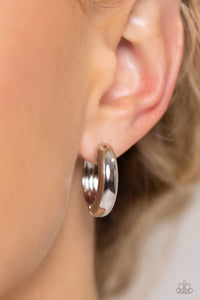 Earrings Hinged Hoop,Earrings Hoop,Silver,Simply Sinuous Silver ✧ Hinged Hoop Earrings