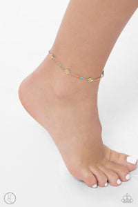 Anklet,Blue,Multi-Colored,Orange,White,Yellow,Sweetest Daydream Orange ✧ Anklet