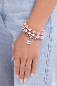 Bracelet Clasp,Light Pink,Lock,Pink,Valentine's Day,LOVE-Locked Legacy Pink ✧ Bracelet