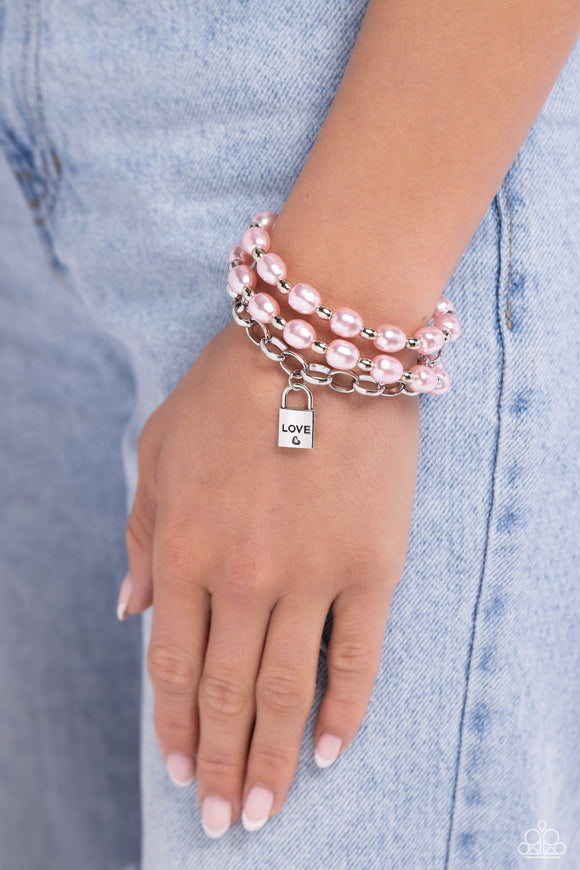 LOVE-Locked Legacy Pink ✧ Bracelet