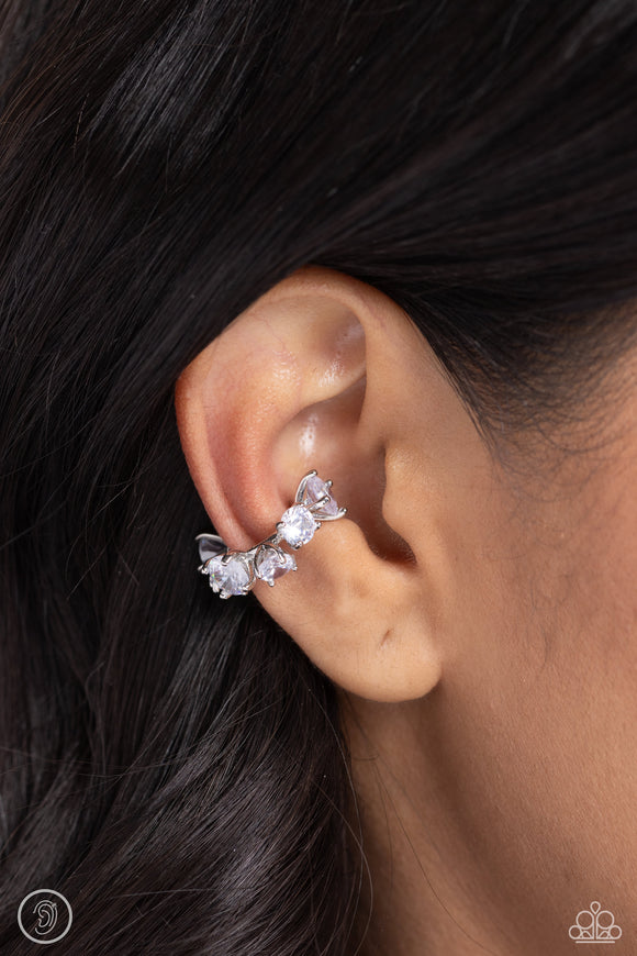 Breathtaking Blend White ✧ Cuff Earrings