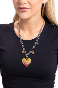 Hearts,Multi-Colored,Necklace Short,Red,Valentine's Day,For the Most HEART Red ✧ Necklace
