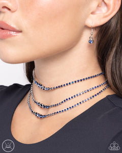 Blue,Necklace Choker,Necklace Short,Dynamite Debut Blue ✧ Choker Necklace