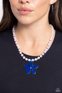 Blue,Necklace Short,White,Nostalgic Novelty Blue ✧ Necklace