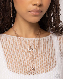 Necklace Medium,Necklace Short,Rose Gold,Shell,Seashell Sonata Rose Gold ✧ Necklace