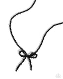 Somebody I Used to BOW Black ✧ Necklace